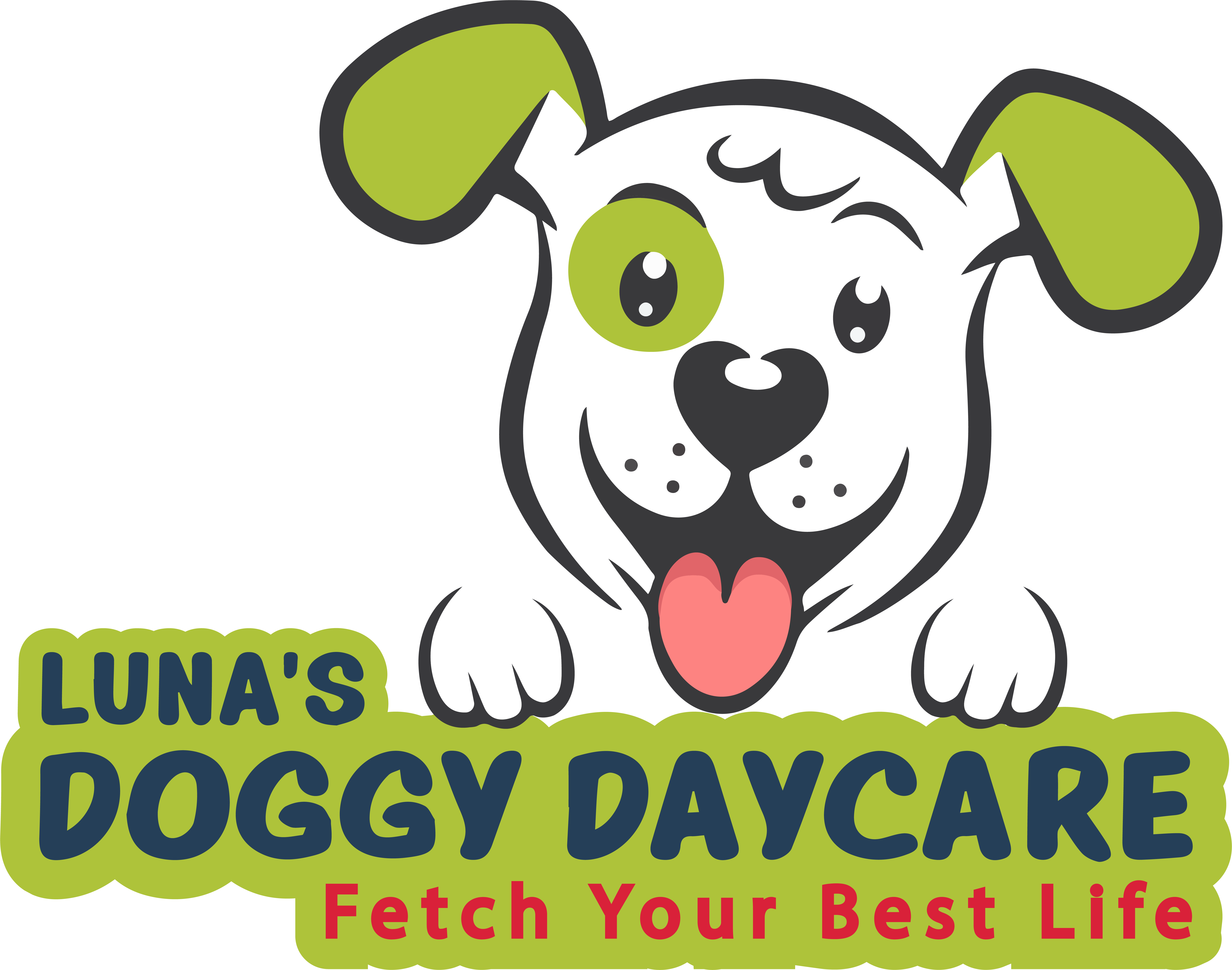 Luna's Doggy Daycare Logo